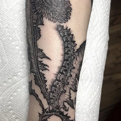 Thistle and Pearl Tattoo tattoo 007