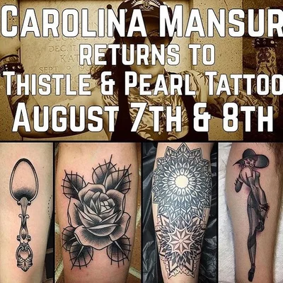 Thistle and Pearl Tattoo tattoo 029