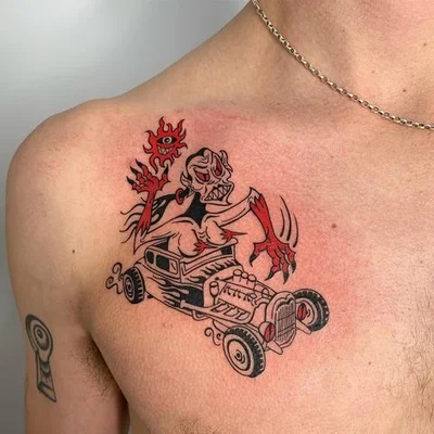 Tough Sticker tattoo 008