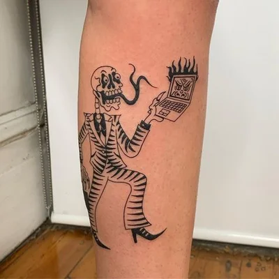 Tough Sticker tattoo 009