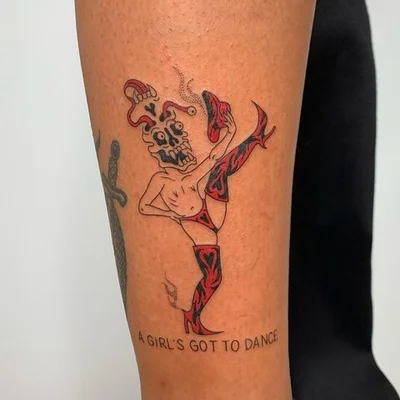 Tough Sticker tattoo 015