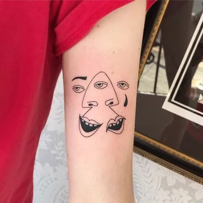 Tough Sticker tattoo 017