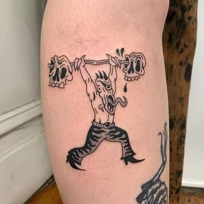 Tough Sticker tattoo 019