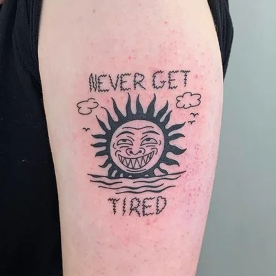 Tough Sticker tattoo 022