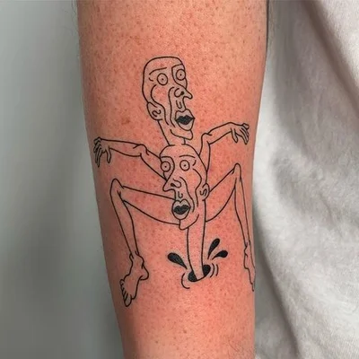 Tough Sticker tattoo 023