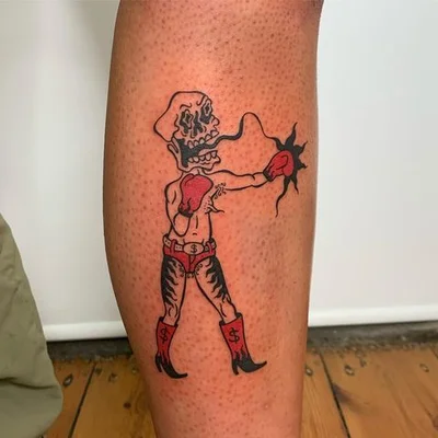 Tough Sticker tattoo 024