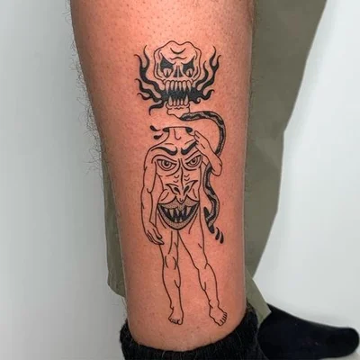 Tough Sticker tattoo 025