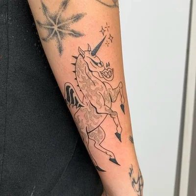 Tough Sticker tattoo 026