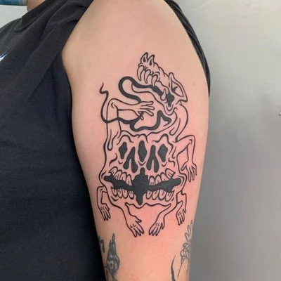 Tough Sticker tattoo 035