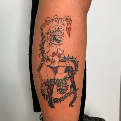 Tough Sticker tattoo 037