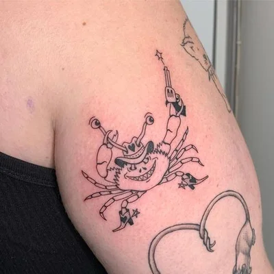 Tough Sticker tattoo 038