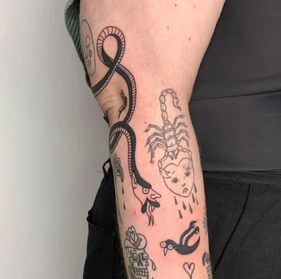 Tough Sticker tattoo 040