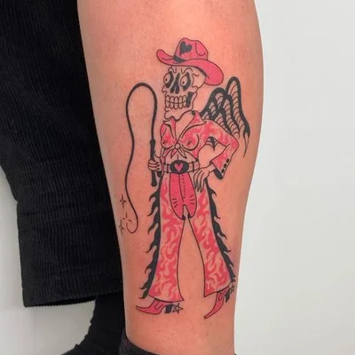 Tough Sticker tattoo 044