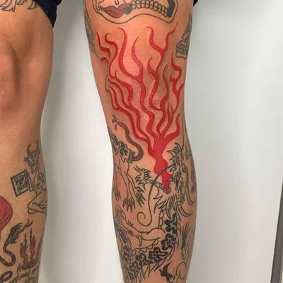 Tough Sticker tattoo 045