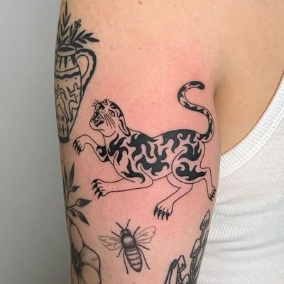Tough Sticker tattoo 049