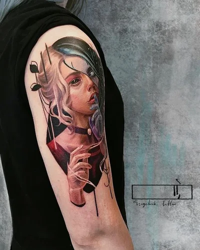 Masha Tsegelnik tattoo 037