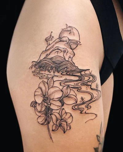 TWO CRANES TATTOO tattoo 011