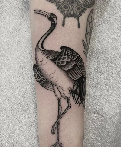 TWO CRANES TATTOO tattoo 049