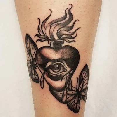 Two Horses tattoo 019