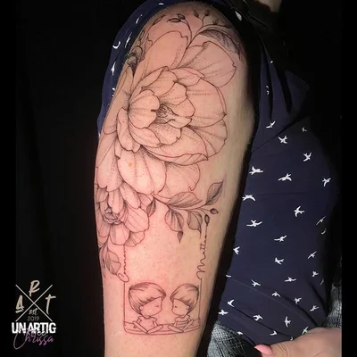 Benne and Chrissa tattoo 010