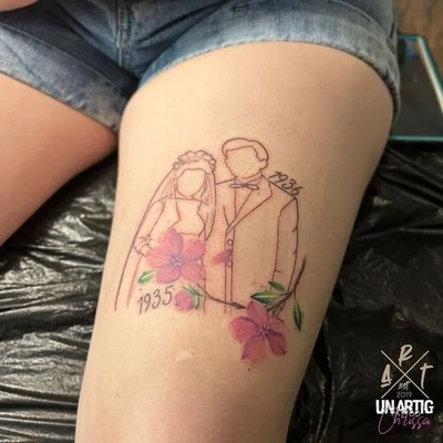 Benne and Chrissa tattoo 020