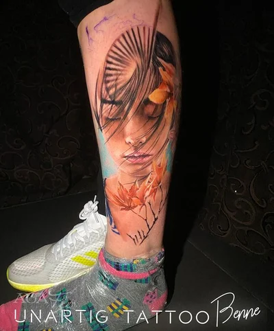 Benne and Chrissa tattoo 030