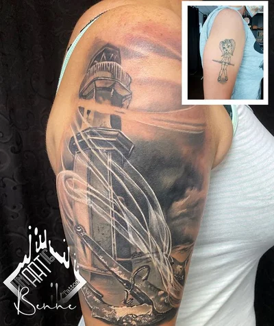 Benne and Chrissa tattoo 033