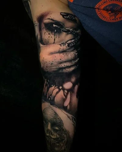 Benne and Chrissa tattoo 038