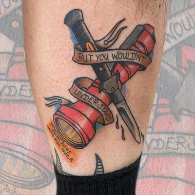 Amber Rainbow tattoo 017