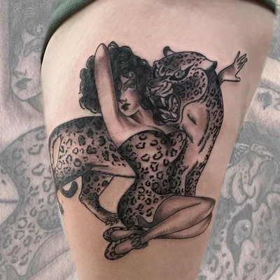 Amber Rainbow tattoo 027