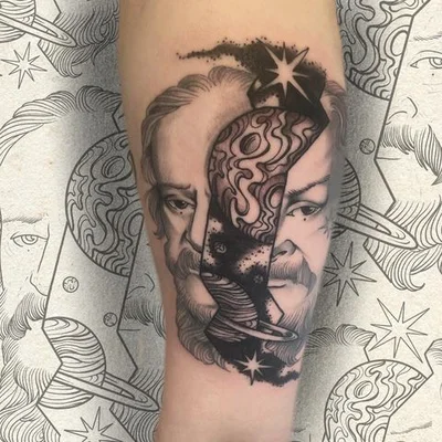 Amber Rainbow tattoo 030