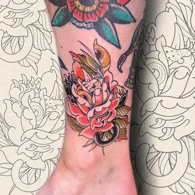Amber Rainbow tattoo 031