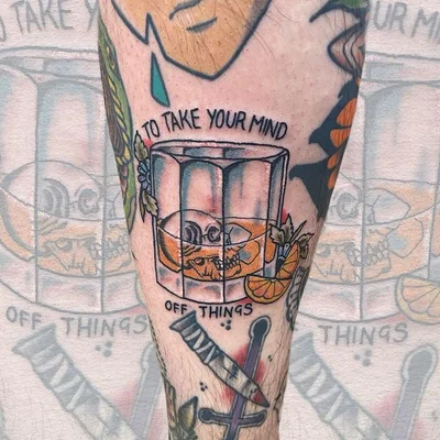 Amber Rainbow tattoo 034