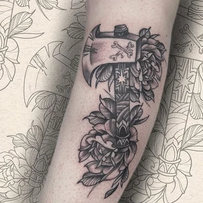 Amber Rainbow tattoo 038