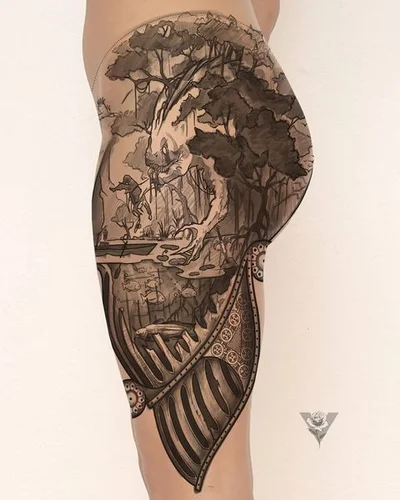 Victoria Affliction tattoo 025