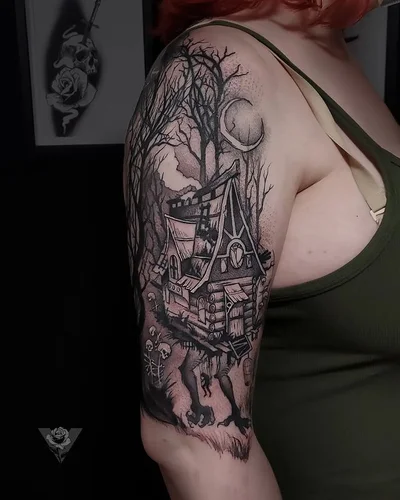 Victoria Affliction tattoo 040