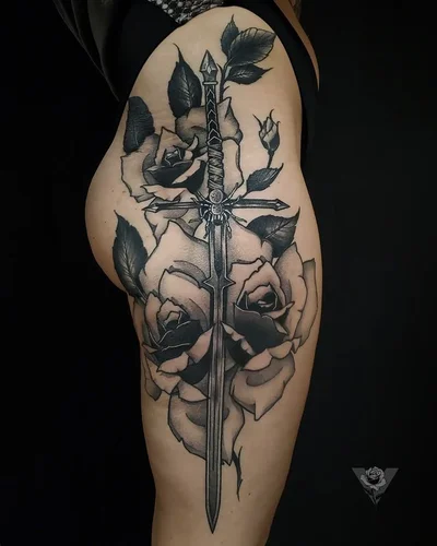 Victoria Affliction tattoo 043