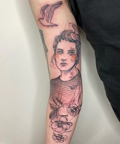 Von Pferden und Fischen tattoo 020