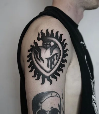 Von Pferden und Fischen tattoo 042