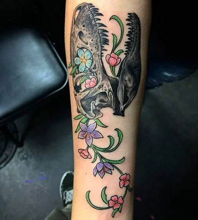 White Raven tattoo 014