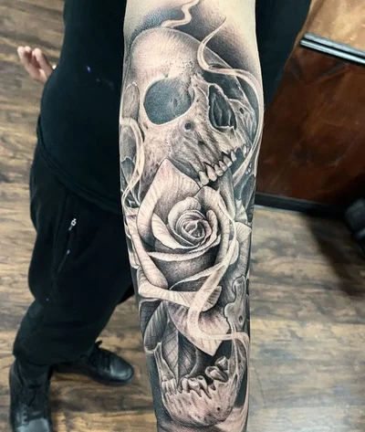 White Raven tattoo 022