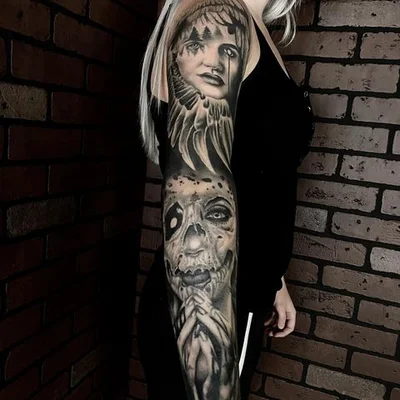 White Raven tattoo 034