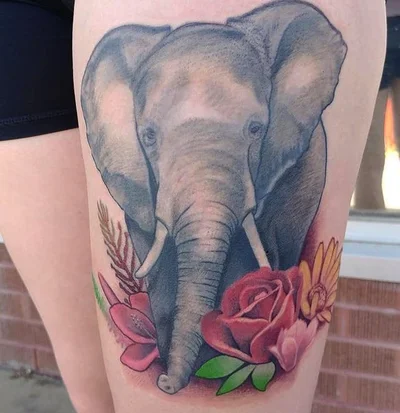 White Raven tattoo 045