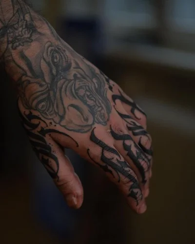 Calligraphy Wizard tattoo 007