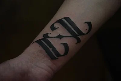 Calligraphy Wizard tattoo 009