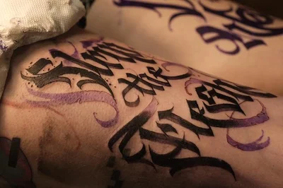 Calligraphy Wizard tattoo 021