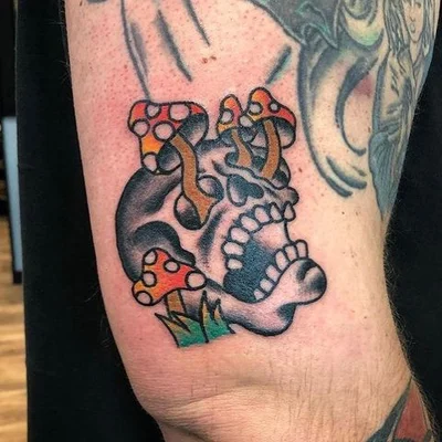 🐺🔥 Wolf and Flame 🔥🐺 tattoo 010