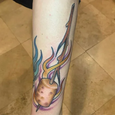 🐺🔥 Wolf and Flame 🔥🐺 tattoo 019