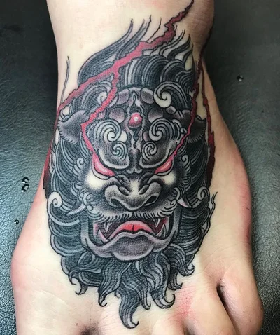 🐺🔥 Wolf and Flame 🔥🐺 tattoo 027