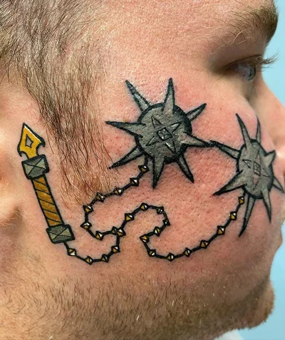 🐺🔥 Wolf and Flame 🔥🐺 tattoo 038